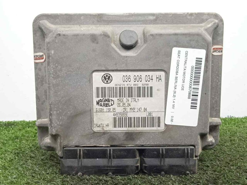 Recambio de centralita motor uce para seat cordoba berlina (6l2) 1.4 16v referencia OEM IAM 6160115005-036906034HA-IAW4TVHA IAW4