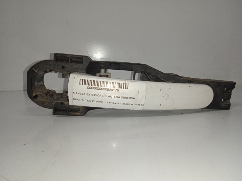 Recambio de maneta exterior delantera derecha para seat altea xl (5p5) 1.6 bivalent - gasolina / gas licuado del petróleo. gpl r