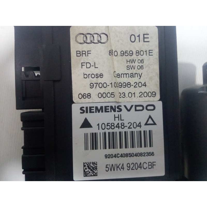 Recambio de motor elevalunas trasero izquierdo para seat exeo berlina (3r2) 2.0 tdi referencia OEM IAM 5WK49204CBF-8E0959801E-97