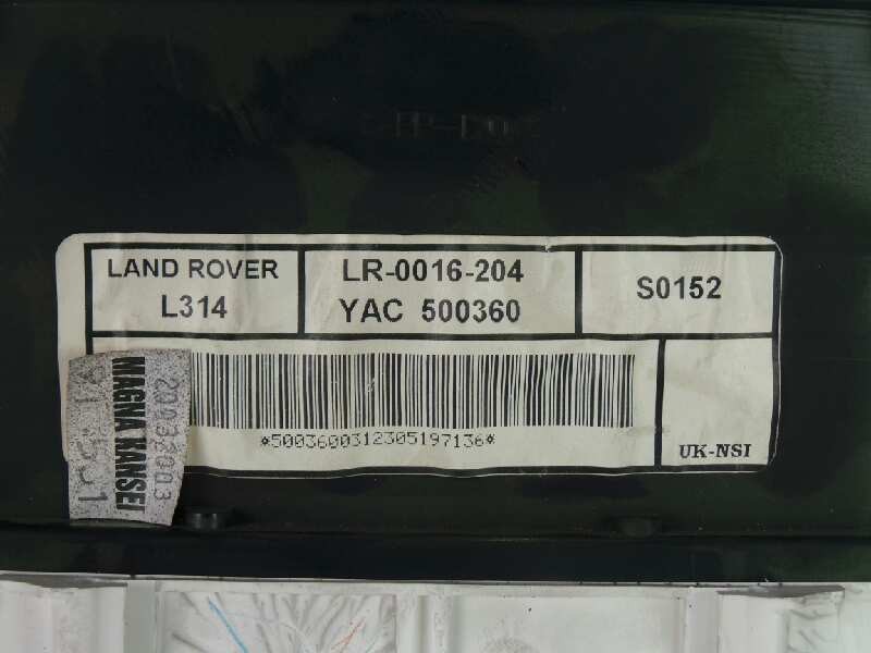 Recambio de cuadro instrumentos para land rover freelander (ln) 2.0 td4 cat referencia OEM IAM LR0016204-YAC500360  