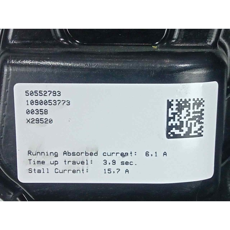 Recambio de elevalunas delantero derecho para alfa romeo stelvio (630) 2.2 jtdm cat referencia OEM IAM 50552793 ELECTRICO SIN.MO