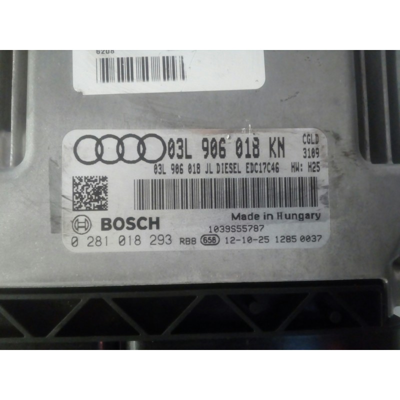 Recambio de centralita motor uce para audi a5 coupe (8t) 2.0 tdi referencia OEM IAM 03L906018KN-0281018293-EDC17C4603L906018JL B