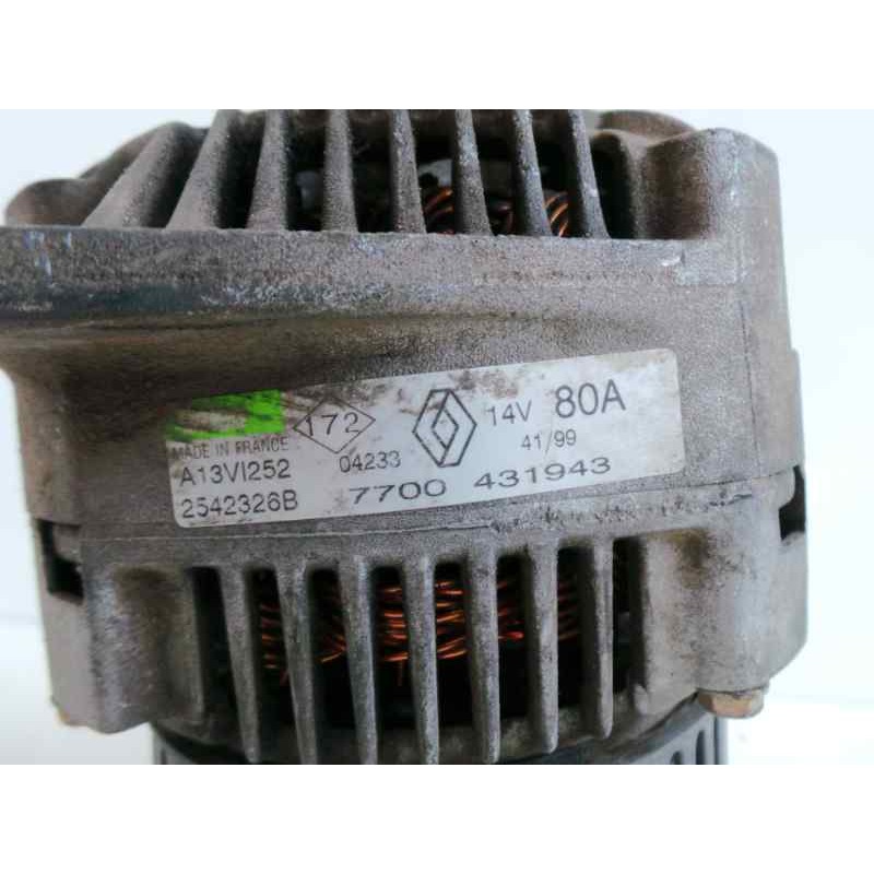 Recambio de alternador para renault megane i berlina hatchback (ba0) 1.9 diesel referencia OEM IAM 7700431943-A13VI252-2542326B 