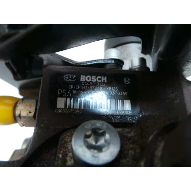 Recambio de bomba inyeccion para peugeot 308 1.6 16v hdi referencia OEM IAM 0445010102-9683703780  BOSCH