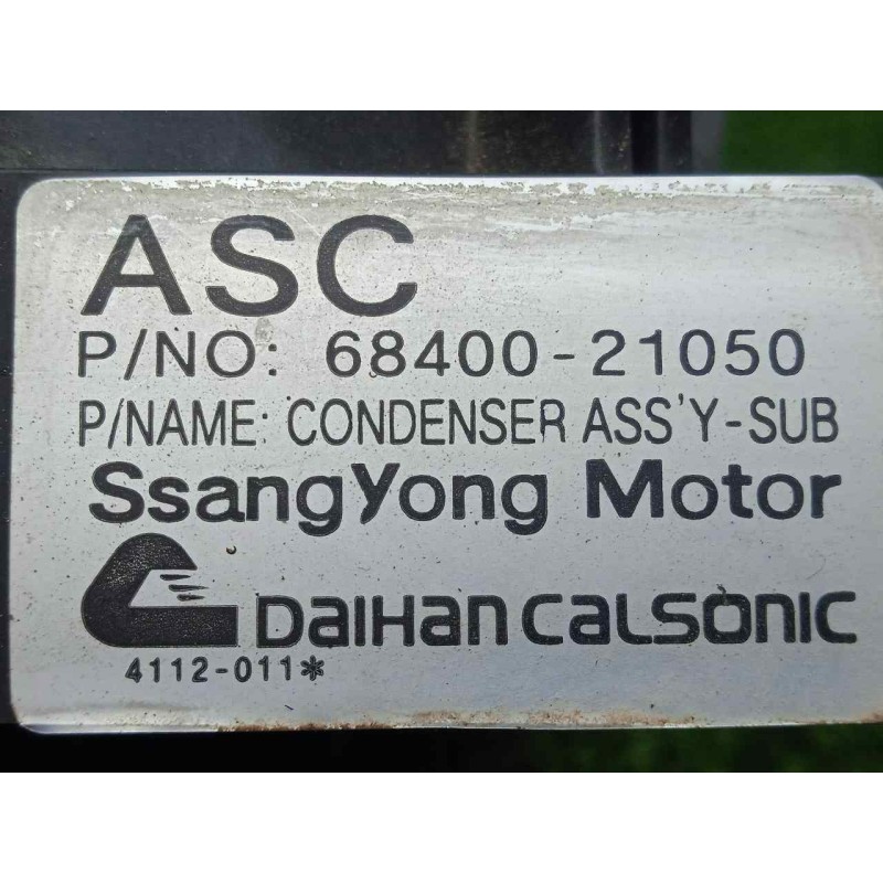 Recambio de electroventilador para ssangyong rodius 2.7 turbodiesel cat referencia OEM IAM 3C2221-6840021050 2.PINES Ø DIAMETRO: