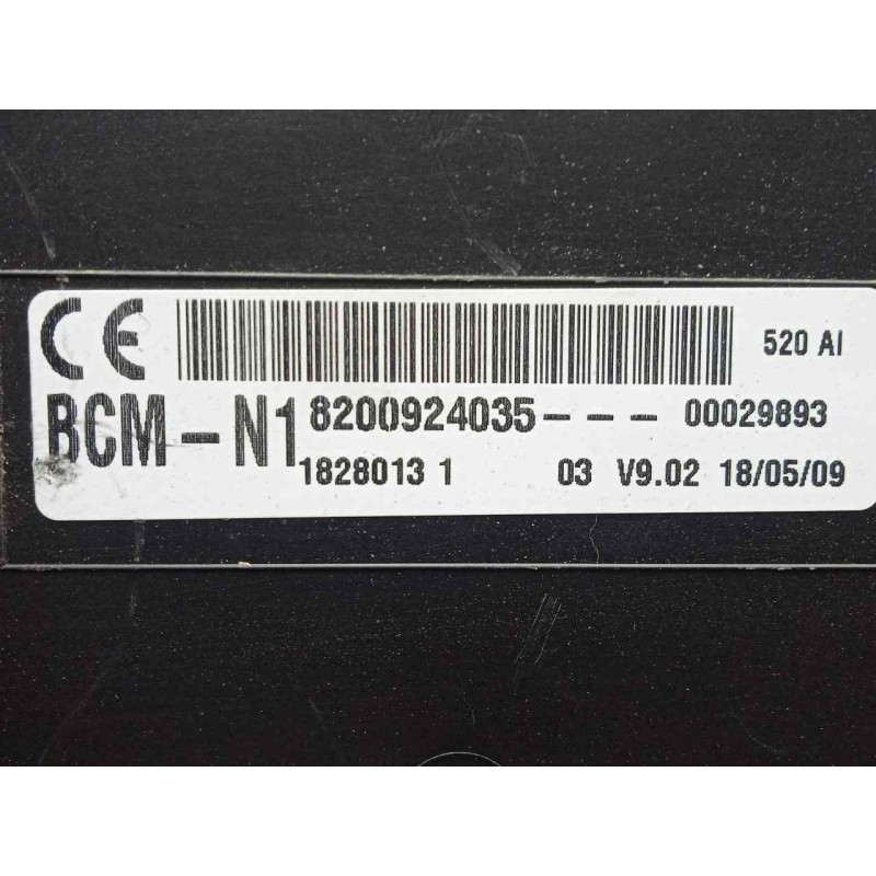 Recambio de centralita check control para renault kangoo authentique referencia OEM IAM 8200924035-18280131-BCMN1 BCMN1 JOHSON C