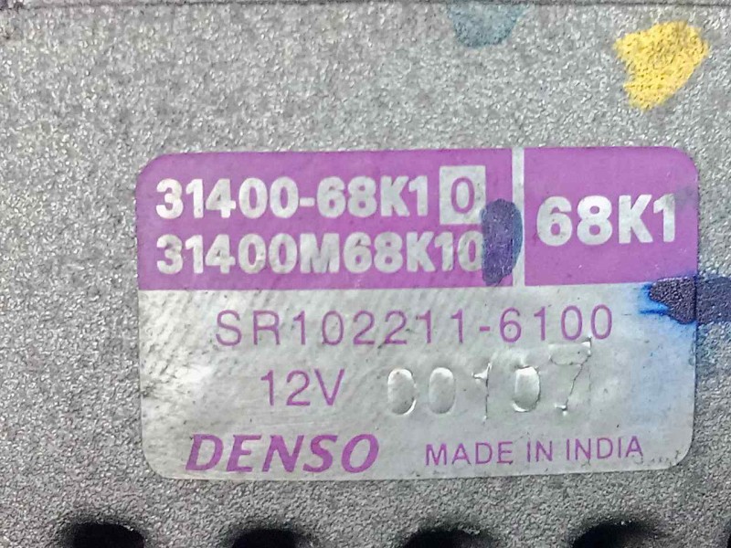 Recambio de alternador para suzuki alto amf 310 1.0 12v cat referencia OEM IAM 3140068K1-31400M68K10-SR1022116100 DENSO - 70AH -