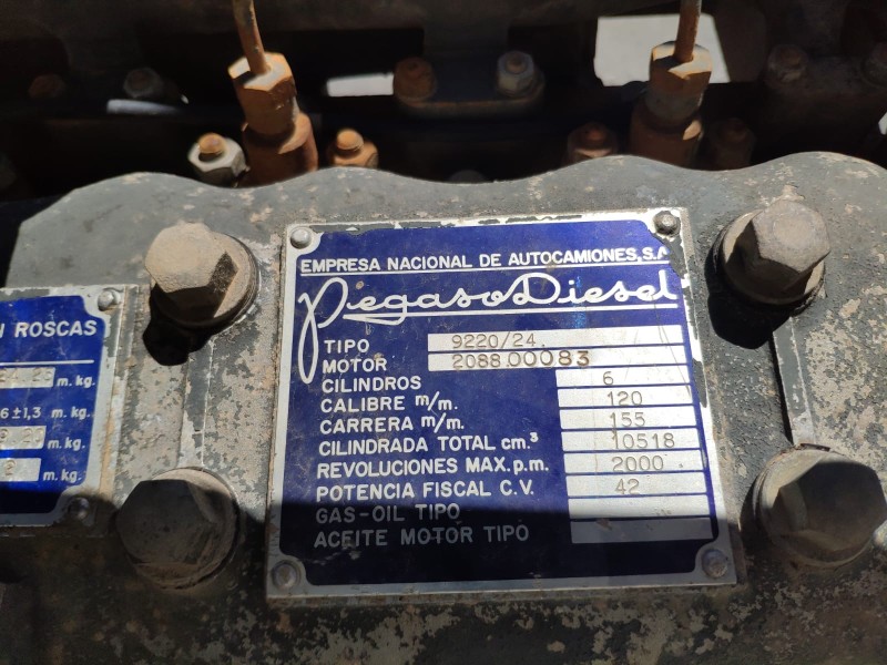 Recambio de motor completo para pegaso (truck) 1135/60 10.5 cc diesel referencia OEM IAM 922024-9220/24 BOSCH 224CV