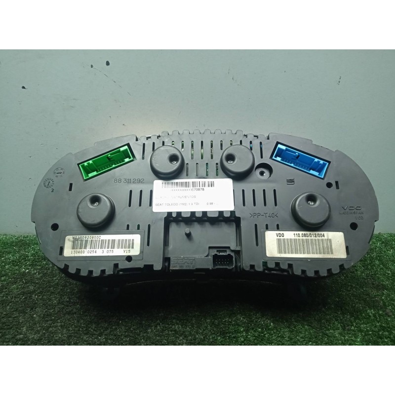 Recambio de cuadro instrumentos para seat toledo (1m2) 1.9 tdi referencia OEM IAM 1M0920800C-110080012004  