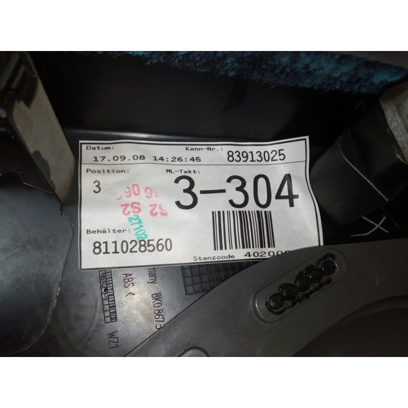 Recambio de guarnecido puerta trasera izquierda para audi a4 ber. (b8) 1.8 16v tfsi referencia OEM IAM   