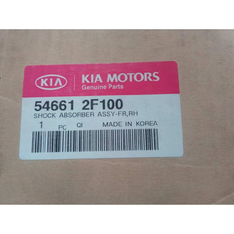 Recambio de amortiguador delantero derecho para kia cerato 1.6 cat referencia OEM IAM 546612F100 SIN USAR SIN MUELLE