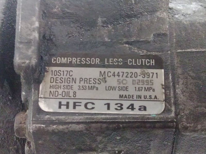 Recambio de compresor aire acondicionado para chrysler 300 c 3.0 crd cat referencia OEM IAM 4472203971-5C02995-10S17C DENSO 10S1