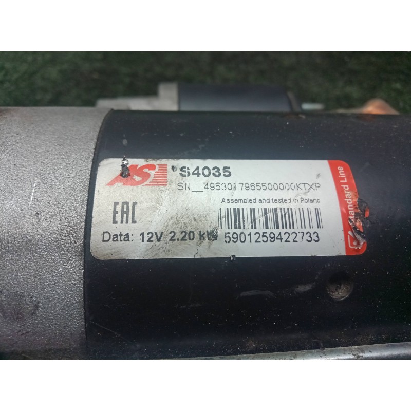 Recambio de motor arranque para bmw serie 5 berlina (e39) 3.0 24v turbodiesel cat referencia OEM IAM S4035 9.DIENTES AS