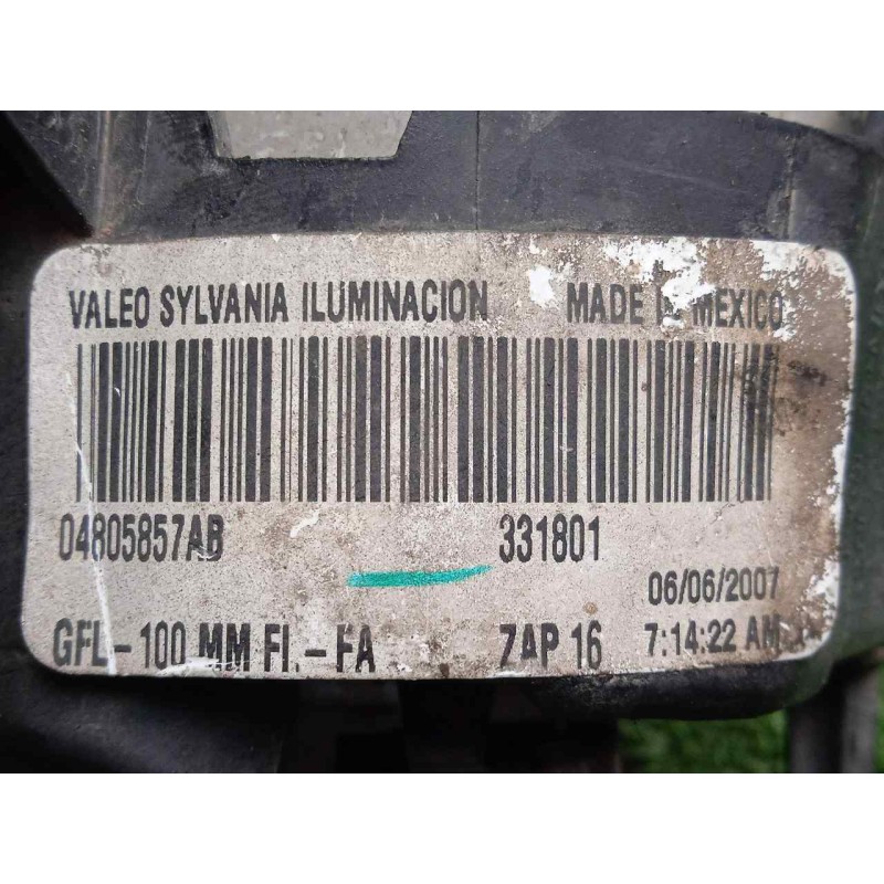 Recambio de faro antiniebla izquierdo para dodge nitro 2.8 crd referencia OEM IAM 4805857AA-04805857AB  