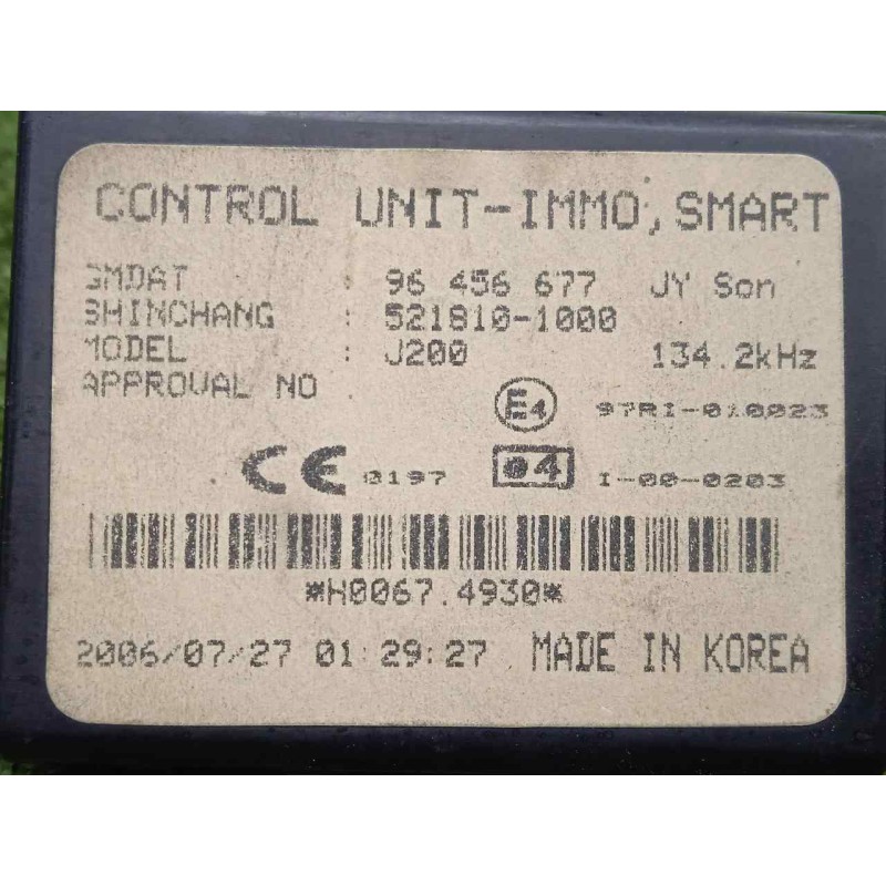 Recambio de antena para chevrolet nubira berlina 1.6 cat referencia OEM IAM 96456677-5218101000 ANTENA.CONMUTADOR 