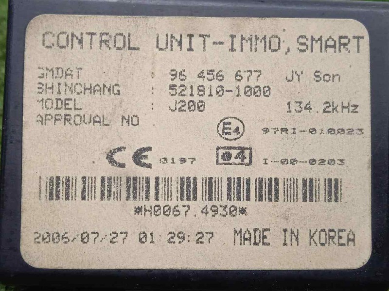 Recambio de antena para chevrolet nubira berlina 1.6 cat referencia OEM IAM 96456677-5218101000 ANTENA.CONMUTADOR 