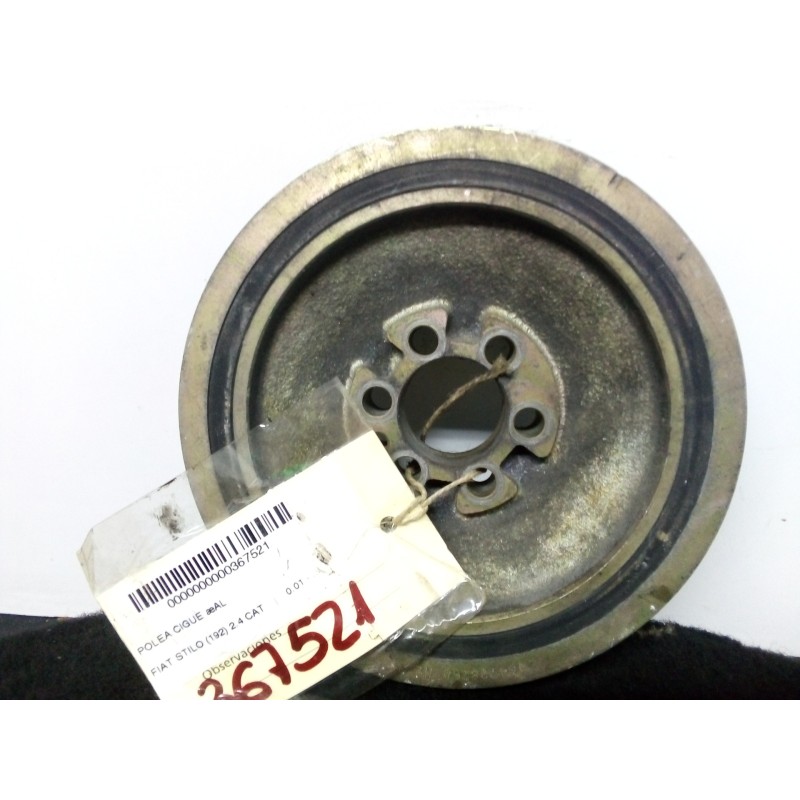 Recambio de polea cigueñal para fiat stilo (192) 2.4 cat referencia OEM IAM :NOTIENEREFERENCIA 6.CANALES DIAMETRO: 148 MM
