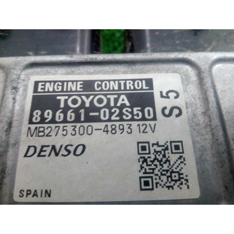 Recambio de centralita motor uce para toyota auris 1.3 16v cat referencia OEM IAM 8966102S50-MB2753004893  