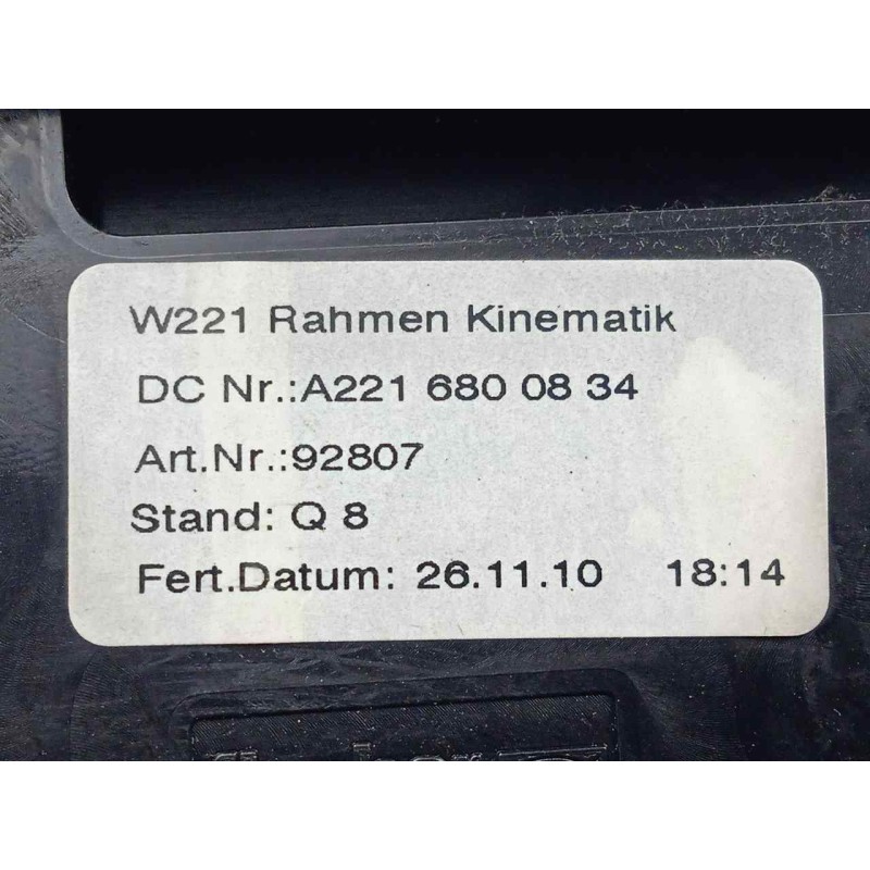 Recambio de moldura para mercedes-benz clase s (w221) berlina 3.0 cdi cat referencia OEM IAM A2216800834 BEIGE 