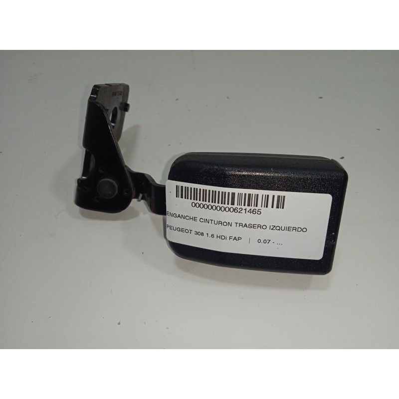 Recambio de enganche cinturon trasero izquierdo para peugeot 308 1.6 hdi fap referencia OEM IAM   