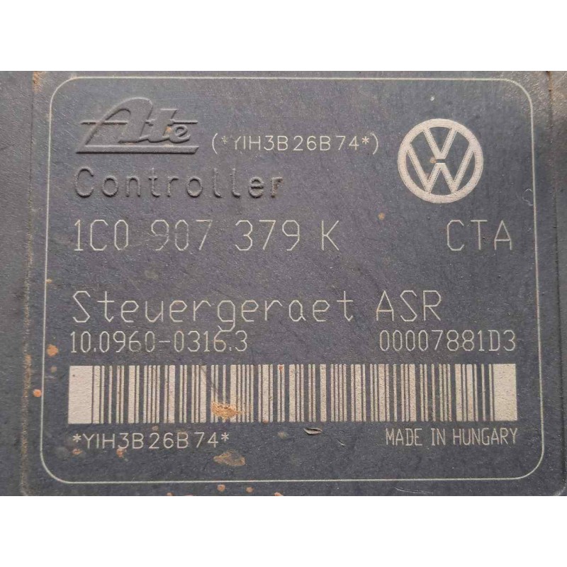 Recambio de abs para seat leon (1m1) 1.9 tdi referencia OEM IAM 1C0907379K-10096003163-1J0614417D-10020600384 ATE 