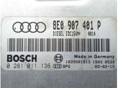 Recambio de centralita motor uce para audi a6 berlina (4b2) 2.5 v6 24v tdi referencia OEM IAM 0281011136-8E0907401P-EDC15VM+ EDC 2