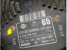 Recambio de alternador para nissan micra (k11) 1.3 16v cat referencia OEM IAM 0123115010-2310054B62 BOSCH 70A 2