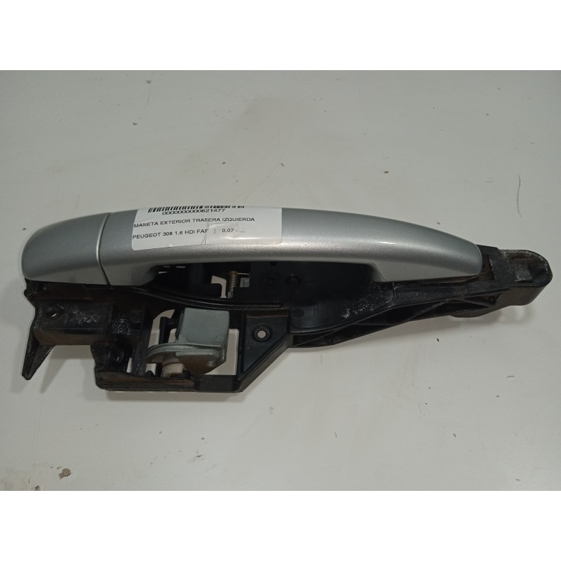 Recambio de maneta exterior trasera izquierda para peugeot 308 1.6 hdi fap referencia OEM IAM 9672961180  