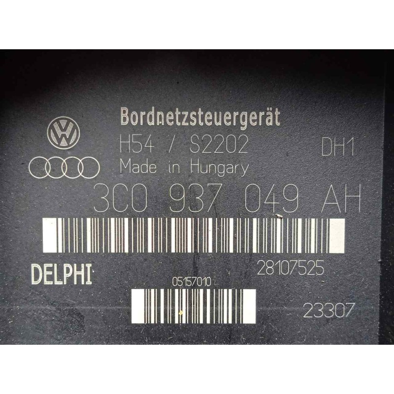 Recambio de caja reles / fusibles para seat altea (5p1) 1.9 tdi referencia OEM IAM 3C0937049-3C0937049AH-28107525  