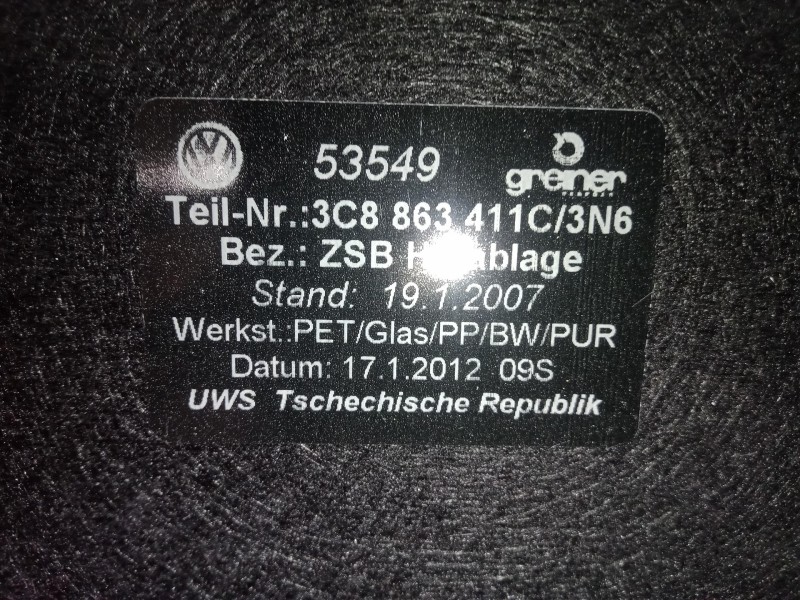 Recambio de bandeja trasera para volkswagen passat cc (357) 2.0 tdi referencia OEM IAM 3C8863411C  