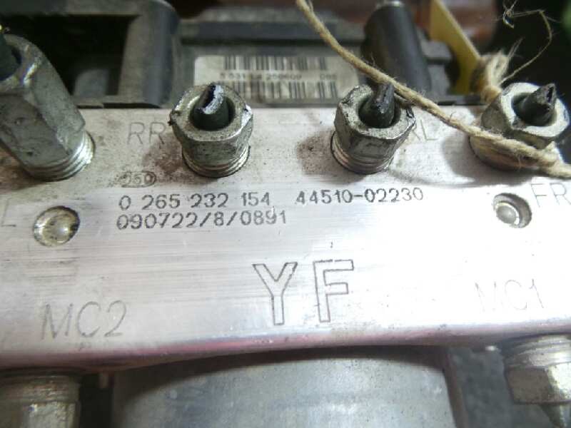 Recambio de abs para toyota auris 1.4 turbodiesel cat referencia OEM IAM 0265232154-4451002230-0265800827 BOSCH 