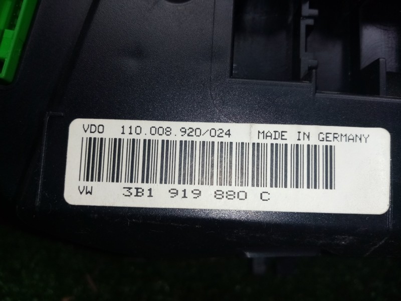 Recambio de cuadro instrumentos para volkswagen passat berlina (3b2) 1.9 tdi referencia OEM IAM 110008920024-3B1919880C VDO 