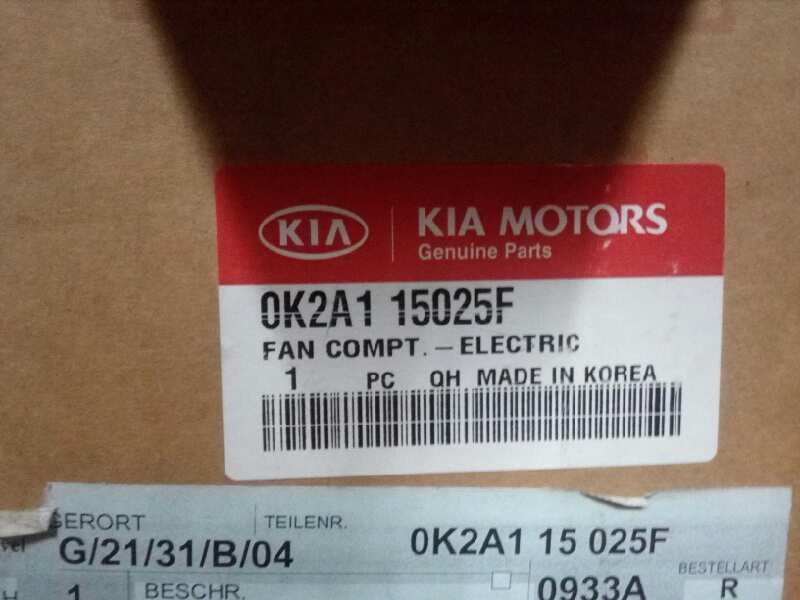 Recambio de electroventilador para kia shuma ii 1.6 cat referencia OEM IAM 0K2A115025F NUEVO 
