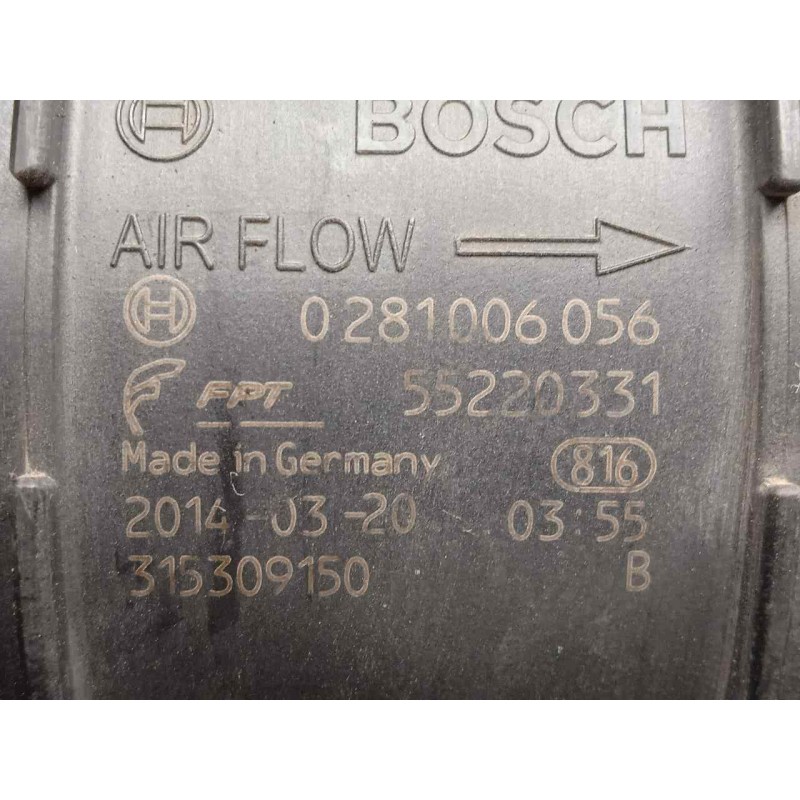 Recambio de caudalimetro para iveco daily pr 3.0 diesel referencia OEM IAM 0281006056-55220331 4.PINES 