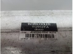 Recambio de intercooler para toyota auris 1.4 turbodiesel cat referencia OEM IAM JD1271005350 ANCHO: 270MM ALTURA: 145MM 2