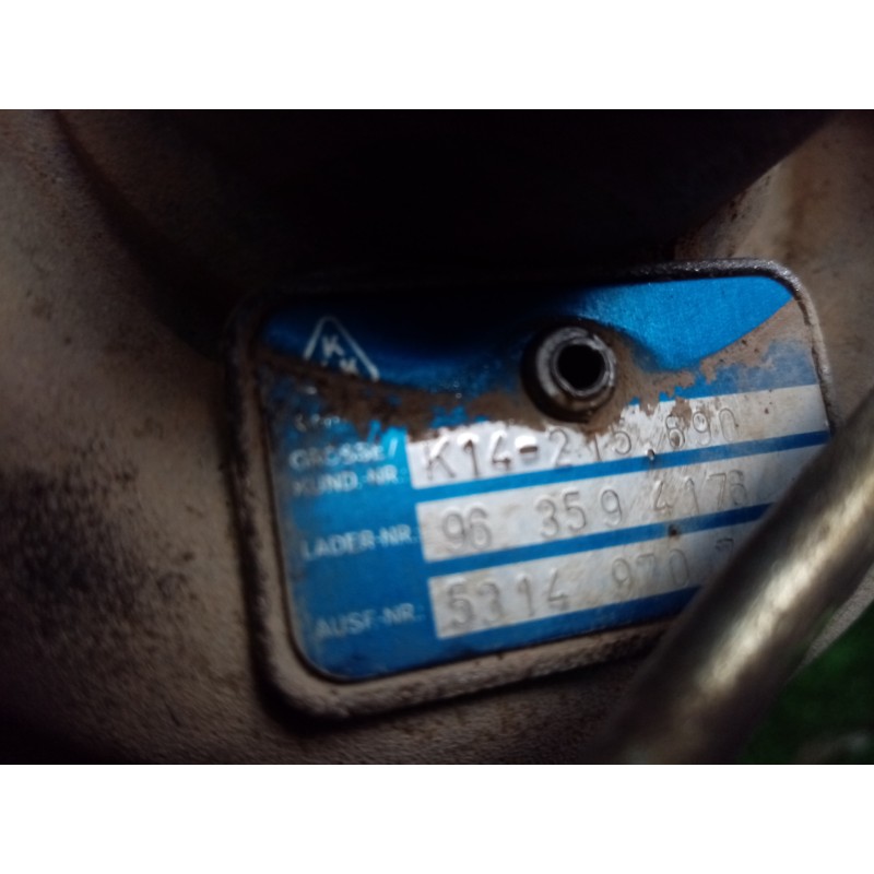 Recambio de turbocompresor para citroën xantia berlina 1.9 turbodiesel referencia OEM IAM 53149707024-K14215690-963594176  