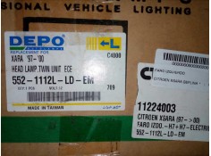 Recambio de faro izquierdo para citroën xsara berlina referencia OEM IAM 11224003 1.SERIE - SIN USO NUEVO - H7 + H7 2