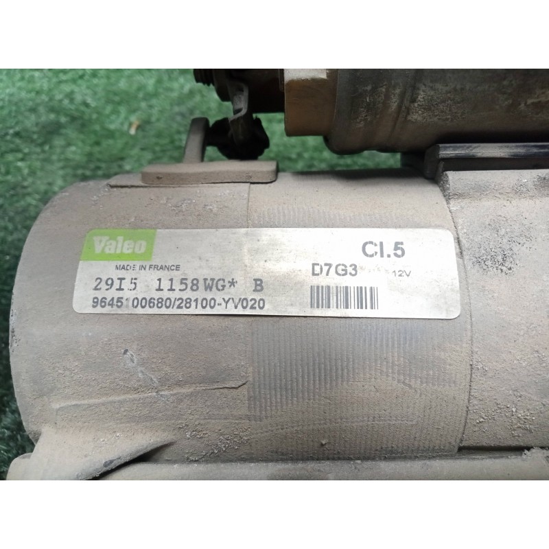 Recambio de motor arranque para peugeot 307 break/sw (s2) 1.6 16v hdi referencia OEM IAM D7G3 11.DIENTES VALEO