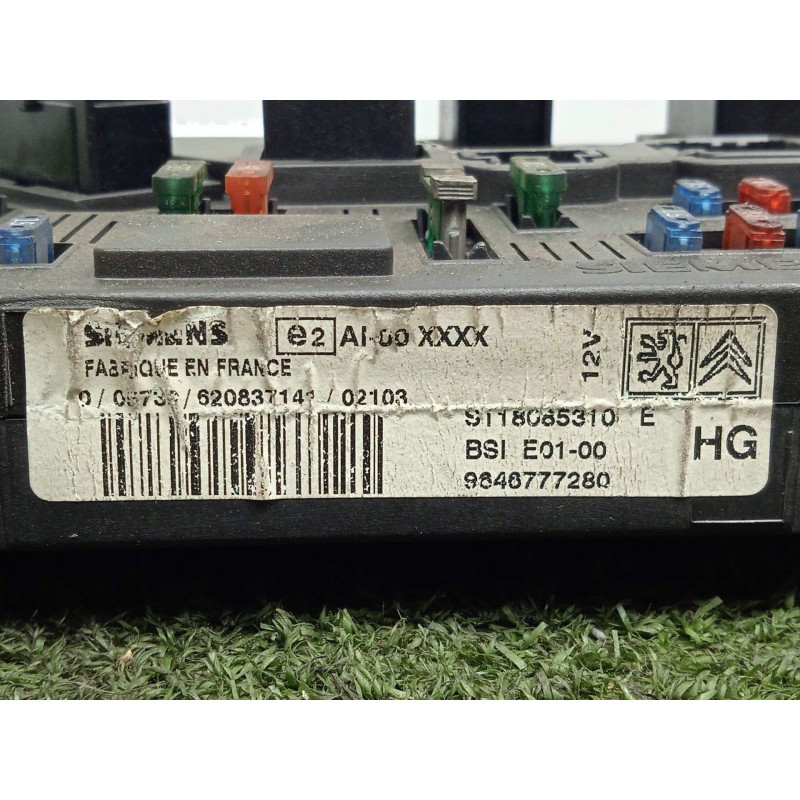 Recambio de centralita check control para peugeot 206 sw 1.4 referencia OEM IAM S118085310-9646777280-BSIE01  BSIE01