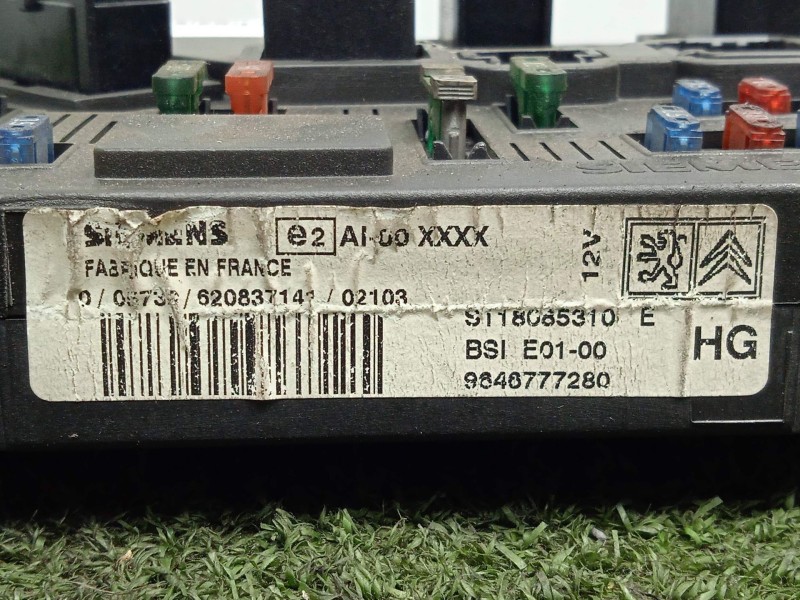 Recambio de centralita check control para peugeot 206 sw 1.4 referencia OEM IAM S118085310-9646777280-BSIE01  BSIE01