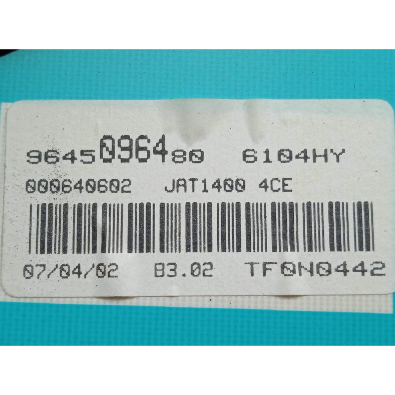 Recambio de cuadro instrumentos para peugeot 206 sw 1.4 referencia OEM IAM 9645096480  