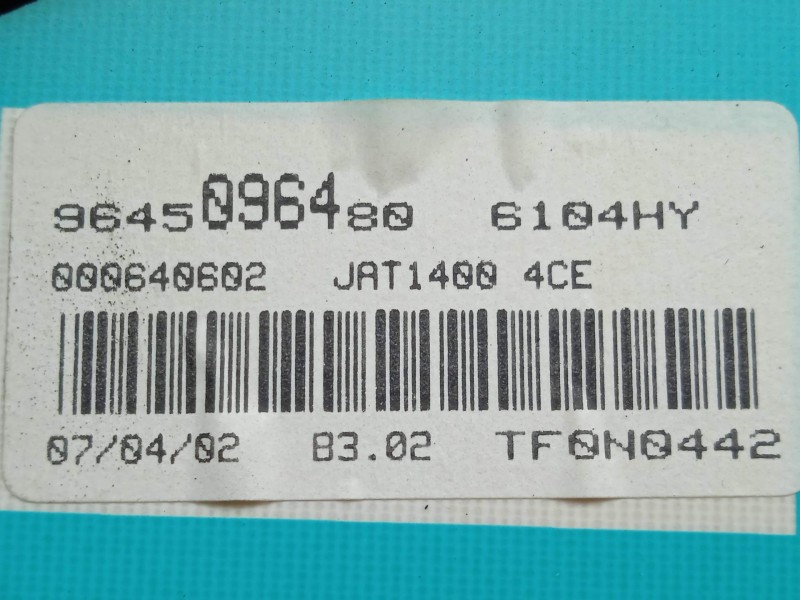 Recambio de cuadro instrumentos para peugeot 206 sw 1.4 referencia OEM IAM 9645096480  