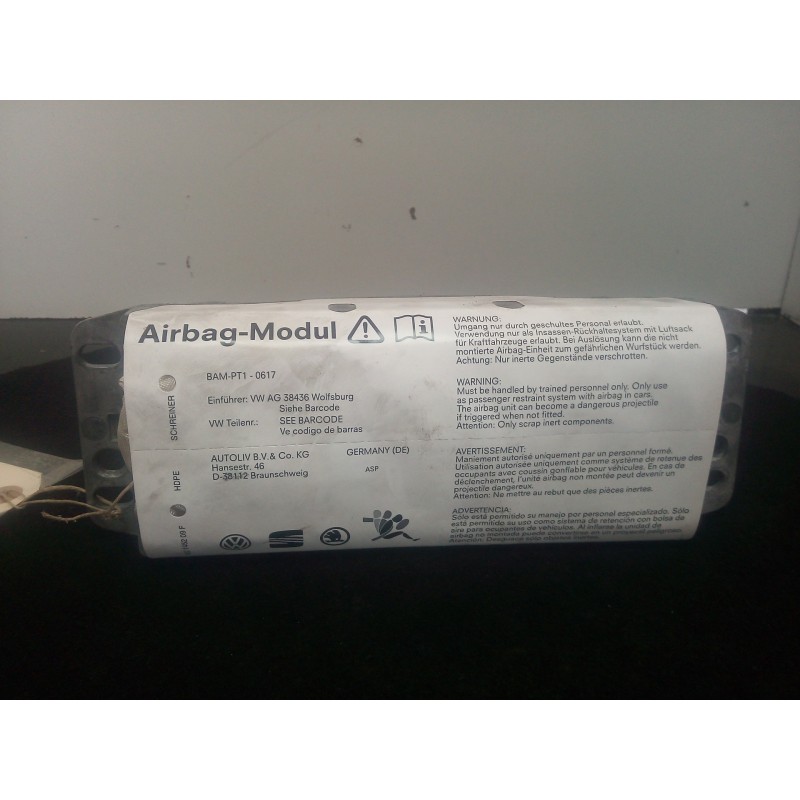 Recambio de airbag delantero derecho para volkswagen golf v berlina (1k1) 1.9 tdi referencia OEM IAM 1K0880204K  