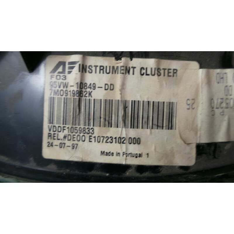 Recambio de cuadro instrumentos para ford galaxy (vx) referencia OEM IAM 95VW10849DD-7M0919862K  