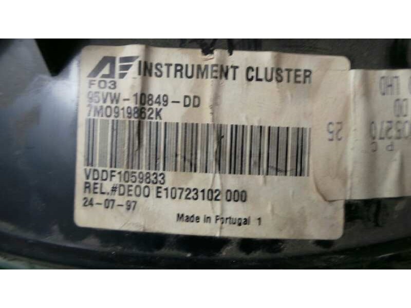 Recambio de cuadro instrumentos para ford galaxy (vx) referencia OEM IAM 95VW10849DD-7M0919862K  