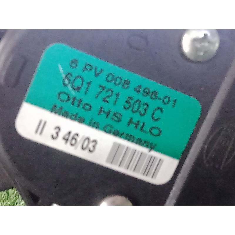 Recambio de pedal acelerador para volkswagen polo (9n1) 1.4 16v referencia OEM IAM 6Q1721503C-6PV00849601  