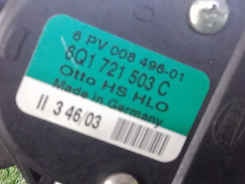 Recambio de pedal acelerador para volkswagen polo (9n1) 1.4 16v referencia OEM IAM 6Q1721503C-6PV00849601  