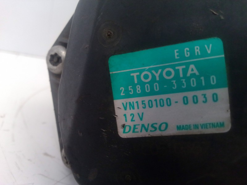 Recambio de valvula egr para toyota auris 1.4 turbodiesel cat referencia OEM IAM 2580033010-VN1501000030  