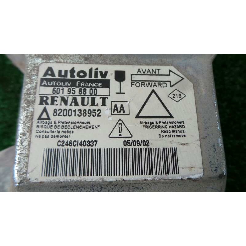 Recambio de centralita airbag para renault laguna ii (bg0) 1.9 dci diesel referencia OEM IAM 8200138952-601958800-AA AUTOLIV 