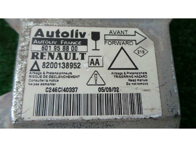 Recambio de centralita airbag para renault laguna ii (bg0) 1.9 dci diesel referencia OEM IAM 8200138952-601958800-AA AUTOLIV 